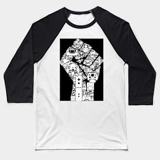 Black Gaming Power Baseball T-Shirt